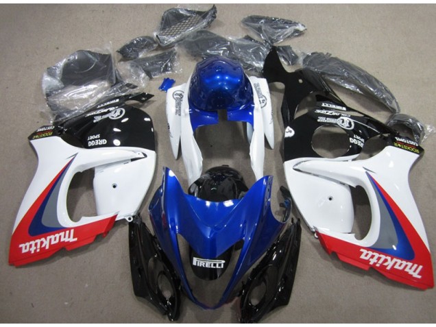 Carénage Suzuki GSXR 1300 Hayabusa 08-19 - Blanc Bleu Makita Carénage Suzuki GSXR 1300 Hayabusa 08-19 - Blanc Bleu Makita