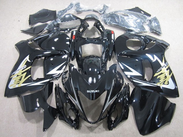Carénage Suzuki GSXR 1300 Hayabusa 08-19 - Noir Or Décalque Carénage Suzuki GSXR 1300 Hayabusa 08-19 - Noir Or Décalque