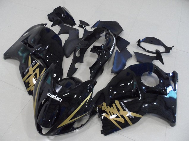 Carénage Suzuki GSXR 1300 Hayabusa 96-07 - Noir Or Décalque Carénage Suzuki GSXR 1300 Hayabusa 96-07 - Noir Or Décalque
