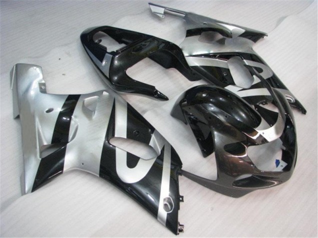 Carénage Suzuki GSXR 600 / 750 K1 K2 K3 01-03 - Argent Noir Carénage Suzuki GSXR 600 / 750 K1 K2 K3 01-03 - Argent Noir