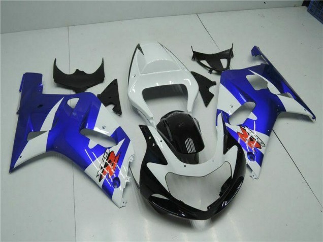 Carénage Suzuki GSXR 600 / 750 K1 K2 K3 01-03 - Blanc Bleu Carénage Suzuki GSXR 600 / 750 K1 K2 K3 01-03 - Blanc Bleu