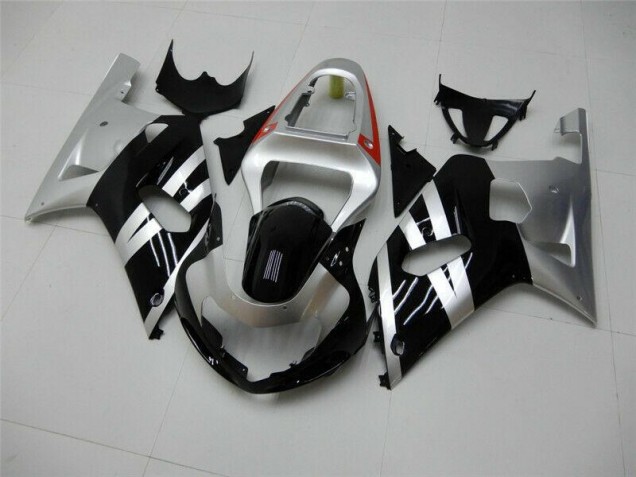 Carénage Suzuki GSXR 600 / 750 K1 K2 K3 01-03 - Noir Argent Carénage Suzuki GSXR 600 / 750 K1 K2 K3 01-03 - Noir Argent