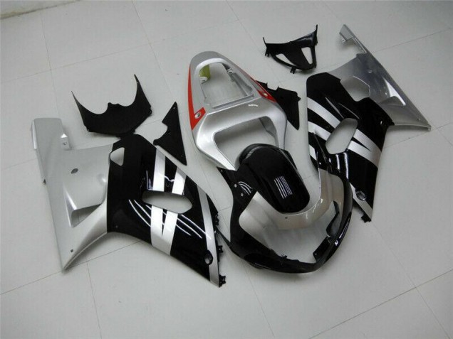 Carénage Suzuki GSXR 600 / 750 K1 K2 K3 01-03 - Noir Argent Carénage Suzuki GSXR 600 / 750 K1 K2 K3 01-03 - Noir Argent