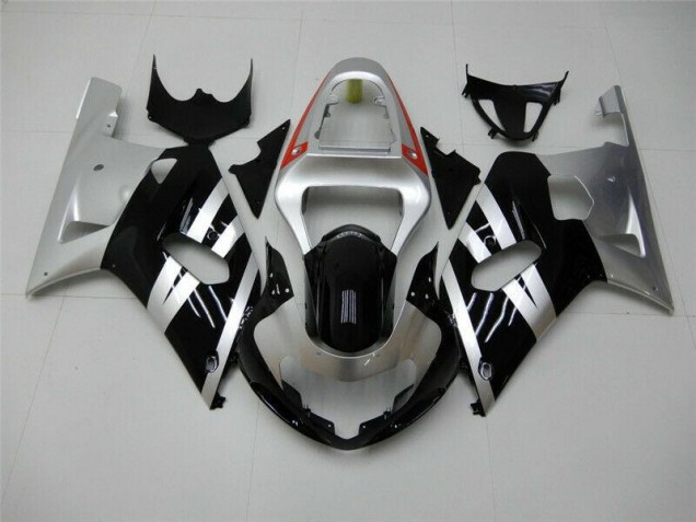 Carénage Suzuki GSXR 600 / 750 K1 K2 K3 01-03 - Noir Argent Carénage Suzuki GSXR 600 / 750 K1 K2 K3 01-03 - Noir Argent