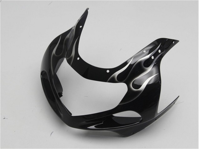 Carénage Suzuki GSXR 600 / 750 K1 K2 K3 01-03 - Noir Blanc Flamme Carénage Suzuki GSXR 600 / 750 K1 K2 K3 01-03 - Noir Blanc Flamme