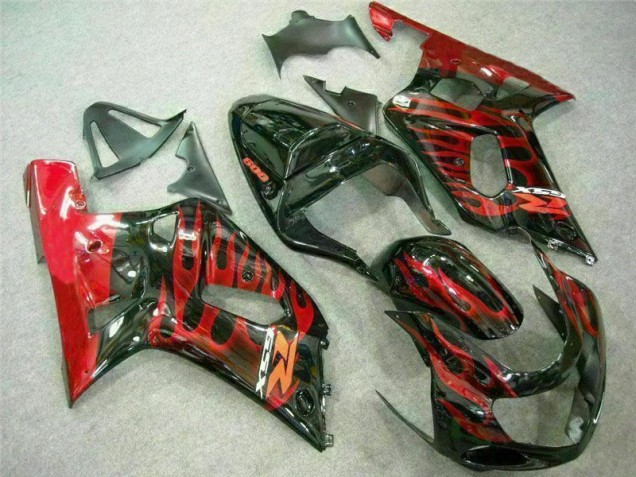 Carénage Suzuki GSXR 600 / 750 K1 K2 K3 01-03 - Rouge Noir Carénage Suzuki GSXR 600 / 750 K1 K2 K3 01-03 - Rouge Noir
