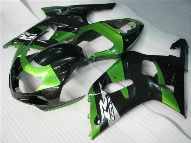 Carénage Suzuki GSXR 600 / 750 K1 K2 K3 01-03 - Vert Noir Carénage Suzuki GSXR 600 / 750 K1 K2 K3 01-03 - Vert Noir