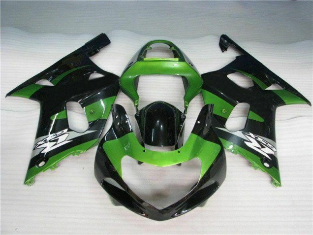 Carénage Suzuki GSXR 600 / 750 K1 K2 K3 01-03 - Vert Noir Carénage Suzuki GSXR 600 / 750 K1 K2 K3 01-03 - Vert Noir
