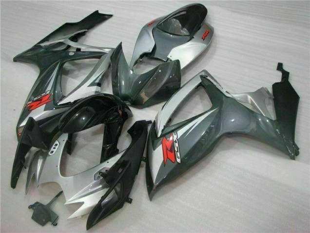 Carénage Suzuki GSXR 600 / 750 K6 06-07 - Argent Noir Carénage Suzuki GSXR 600 / 750 K6 06-07 - Argent Noir