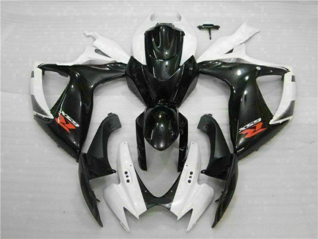 Carénage Suzuki GSXR 600 / 750 K6 06-07 - Blanc Noir Carénage Suzuki GSXR 600 / 750 K6 06-07 - Blanc Noir