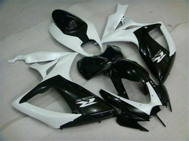 Carénage Suzuki GSXR 600 / 750 K6 06-07 - Noir Blanc Carénage Suzuki GSXR 600 / 750 K6 06-07 - Noir Blanc