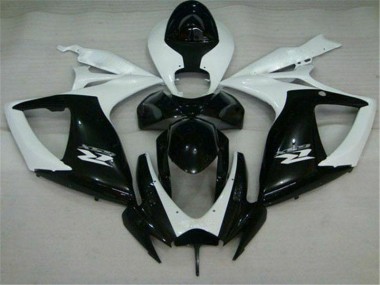 Carénage Suzuki GSXR 600 / 750 K6 06-07 - Noir Blanc