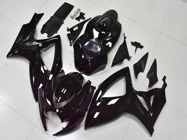 Carénage Suzuki GSXR 600 / 750 K6 06-07 - Noir Brillant Carénage Suzuki GSXR 600 / 750 K6 06-07 - Noir Brillant