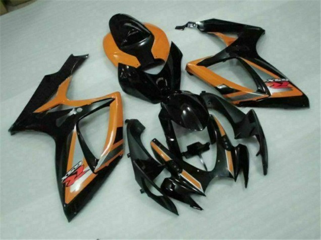 Carénage Suzuki GSXR 600 / 750 K6 06-07 - Noir Orange Carénage Suzuki GSXR 600 / 750 K6 06-07 - Noir Orange