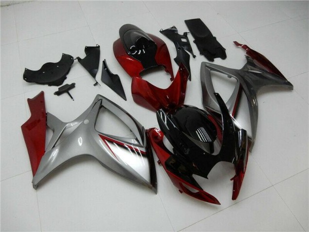 Carénage Suzuki GSXR 600 / 750 K6 06-07 - Rouge Argent Carénage Suzuki GSXR 600 / 750 K6 06-07 - Rouge Argent