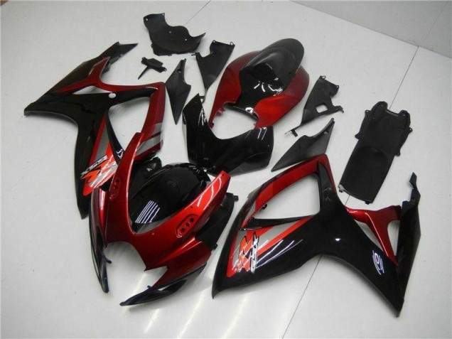 Carénage Suzuki GSXR 600 / 750 K6 06-07 - Rouge Noir Carénage Suzuki GSXR 600 / 750 K6 06-07 - Rouge Noir
