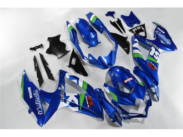 Carénage Suzuki GSXR 600 / 750 K8 08-10 - Bleu Blanc Vert Carénage Suzuki GSXR 600 / 750 K8 08-10 - Bleu Blanc Vert
