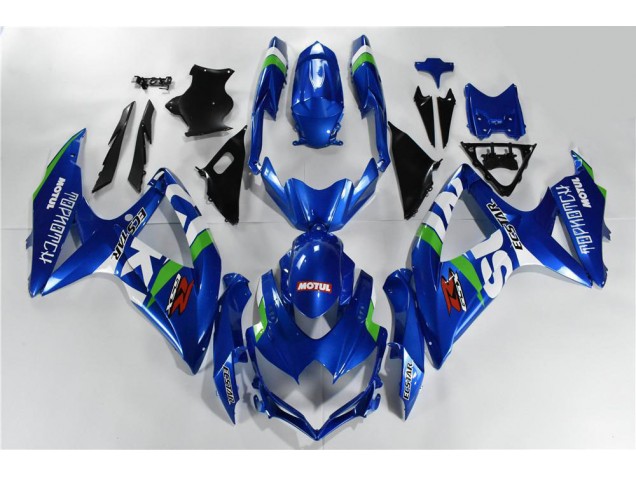 Carénage Suzuki GSXR 600 / 750 K8 08-10 - Bleu Blanc Vert Carénage Suzuki GSXR 600 / 750 K8 08-10 - Bleu Blanc Vert