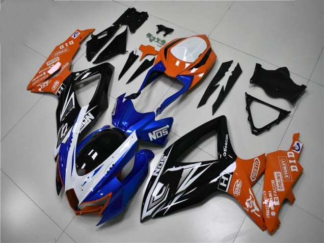 Carénage Suzuki GSXR 600 / 750 K8 08-10 - Bleu Orange Carénage Suzuki GSXR 600 / 750 K8 08-10 - Bleu Orange