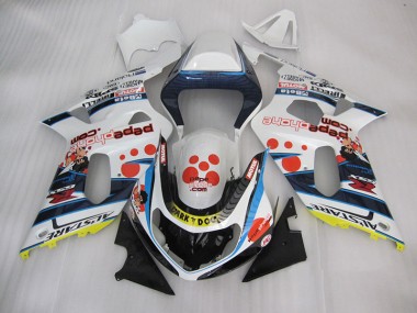Carénage Suzuki GSXR 600 K1 K2 K3 01-03 - Blanc Bleu Dark Dog