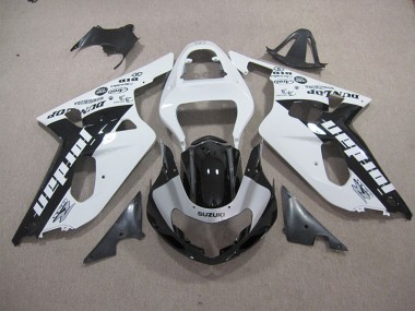 Carénage Suzuki GSXR 600 K1 K2 K3 01-03 - Blanc Noir