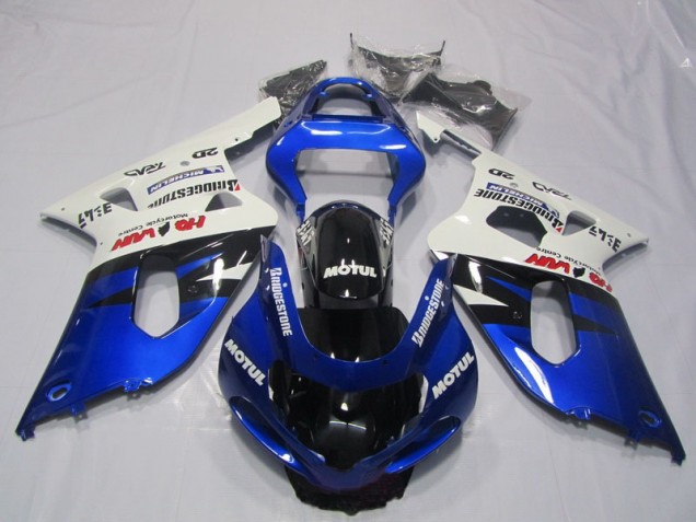 Carénage Suzuki GSXR 600 K1 K2 K3 01-03 - Bleu Blanc Motul Carénage Suzuki GSXR 600 K1 K2 K3 01-03 - Bleu Blanc Motul
