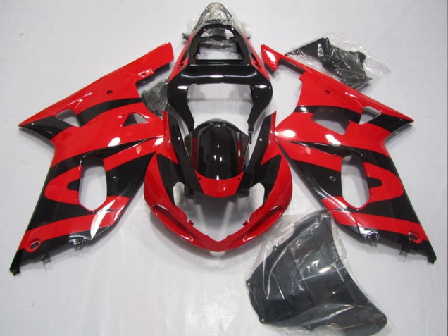 Carénage Suzuki GSXR 600 K1 K2 K3 01-03 - Noir Rouge Carénage Suzuki GSXR 600 K1 K2 K3 01-03 - Noir Rouge
