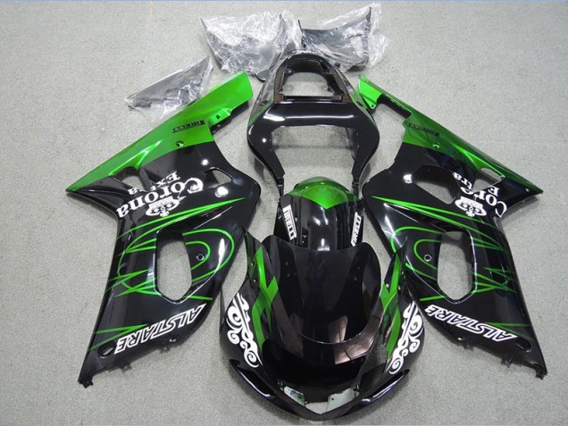 Carénage Suzuki GSXR 600 K1 K2 K3 01-03 - Noir Vert Corona Extra Carénage Suzuki GSXR 600 K1 K2 K3 01-03 - Noir Vert Corona Extra