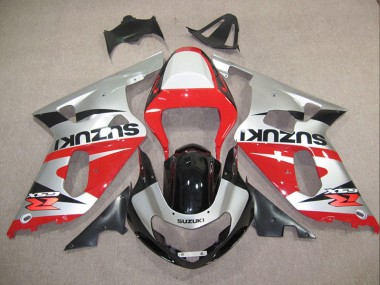 Carénage Suzuki GSXR 600 K1 K2 K3 01-03 - Rouge Argent