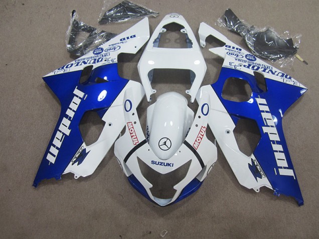 Carénage Suzuki GSXR 600 K4 04-05 - Blanc Bleu Motul Carénage Suzuki GSXR 600 K4 04-05 - Blanc Bleu Motul