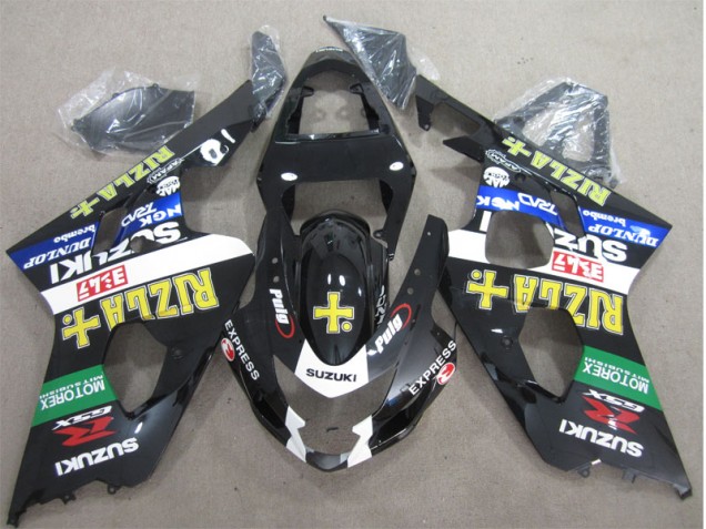 Carénage Suzuki GSXR 600 K4 04-05 - Noir Jaune Rizla Carénage Suzuki GSXR 600 K4 04-05 - Noir Jaune Rizla