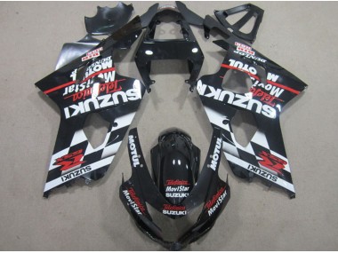 Carénage Suzuki GSXR 600 K4 04-05 - Noir Rouge Telefumia Movistar