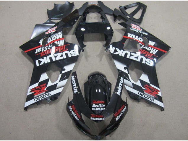 Carénage Suzuki GSXR 600 K4 04-05 - Noir Rouge Telefumia Movistar Carénage Suzuki GSXR 600 K4 04-05 - Noir Rouge Telefumia Movistar