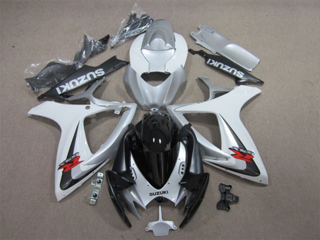 Carénage Suzuki GSXR 600 K6 06-07 - Noir Blanc
