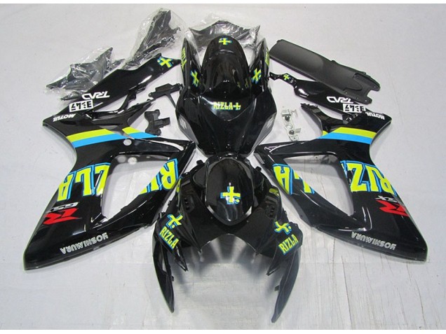 Carénage Suzuki GSXR 600 K6 06-07 - Noir Jaune Rizla Carénage Suzuki GSXR 600 K6 06-07 - Noir Jaune Rizla