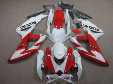 Carénage Suzuki GSXR 600 K8 08-10 - Blanc Rouge