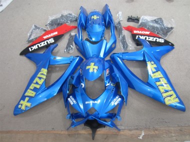 Carénage Suzuki GSXR 600 K8 08-10 - Bleu Jaune Rizla Blanc Motul