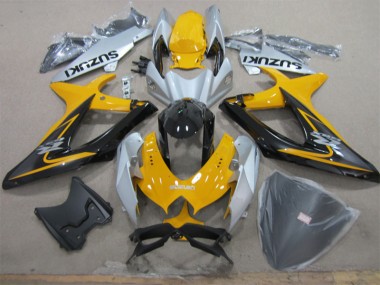 Carénage Suzuki GSXR 600 K8 08-10 - Jaune Blanc Noir