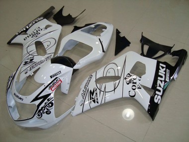 Carénage Suzuki GSXR 750 K1 K2 K3 01-03 - Blanc Alstare Motul