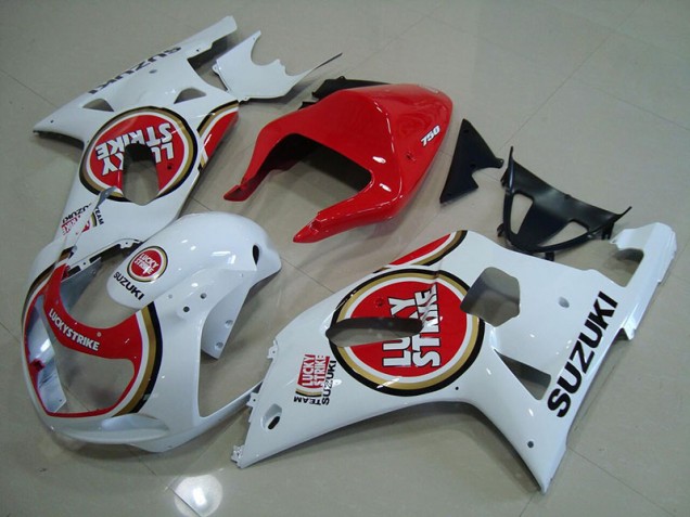 Carénage Suzuki GSXR 750 K1 K2 K3 01-03 - Rouge Blanc Lucky Strike Carénage Suzuki GSXR 750 K1 K2 K3 01-03 - Rouge Blanc Lucky Strike