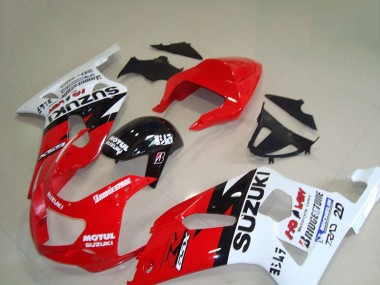 Carénage Suzuki GSXR 750 K1 K2 K3 01-03 - Rouge Blanc Motul