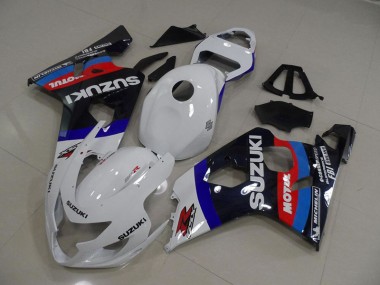 Carénage Suzuki GSXR 750 K4 04-05 - Blanc Bleu Motul