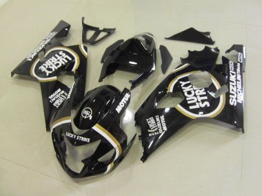 Carénage Suzuki GSXR 750 K4 04-05 - Noir Blanc Lucky Strike Motul