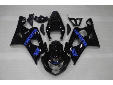 Carénage Suzuki GSXR 750 K4 04-05 - Noir Bleu Décalque