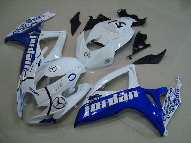Carénage Suzuki GSXR 750 K6 06-07 - Bleu Blanc Jordan Carénage Suzuki GSXR 750 K6 06-07 - Bleu Blanc Jordan