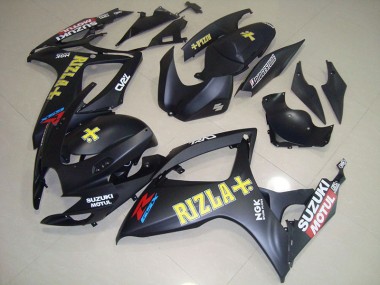 Carénage Suzuki GSXR 750 K6 06-07 - Noir Jaune Rizla