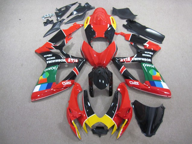 Carénage Suzuki GSXR 750 K6 06-07 - Rouge Noir Vert Carénage Suzuki GSXR 750 K6 06-07 - Rouge Noir Vert