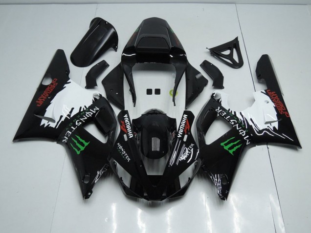 Carénage Yamaha R1 00-01 - Noir Blanc Monster Carénage Yamaha R1 00-01 - Noir Blanc Monster