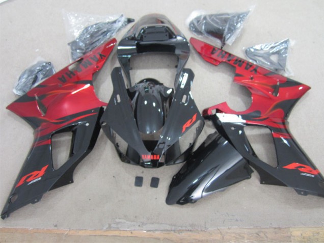 Carénage Yamaha R1 00-01 - Noir Rouge Carénage Yamaha R1 00-01 - Noir Rouge
