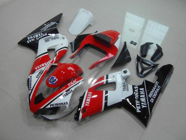 Carénage Yamaha R1 00-01 - Rouge Blanc Yamalube Carénage Yamaha R1 00-01 - Rouge Blanc Yamalube